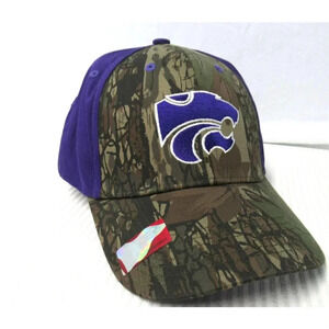 Captivating Headgear K-State Wildcats Camouflage Embroidered Ball Cap Adjustable
